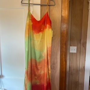 Eloquii Multicolor Tie-Dye Dress